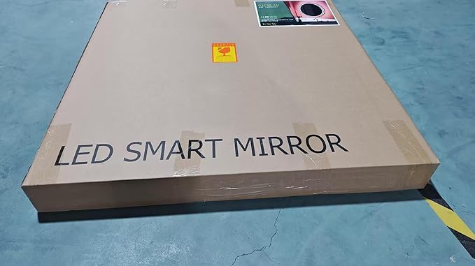KWW 32 Inch Large Modern LED Round Bathroom Vanity Mirror, Color Temperature Adjustable, Anti-Fog Dimmable Lights, Easy to Install, Wall Mounted Makeup Mirror with Smart Touch Button