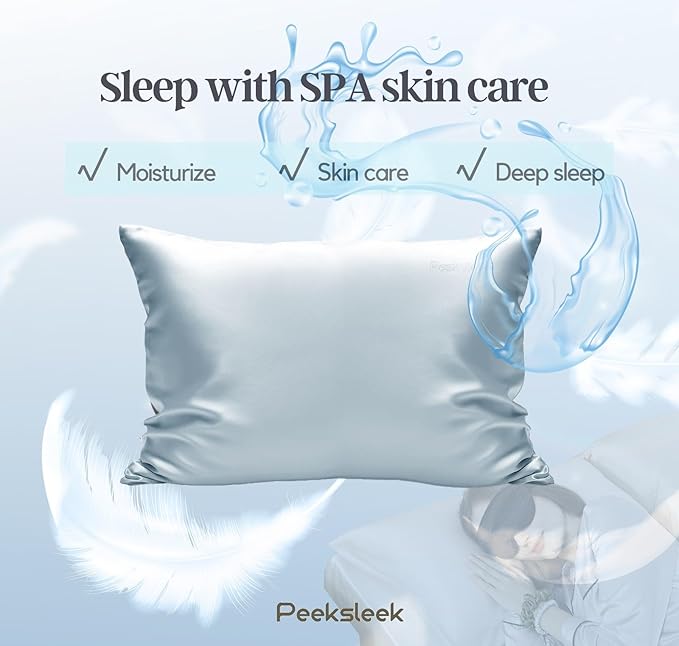 100% Mulberry Silk Pillowcases with Zipper– Luxurious, Anti-Aging Pillow Covers, 22 Momme 6A Grade Silk Pillow Cases 2 Pack for Hair and Skin Care, Perfect Small Gifts for Women