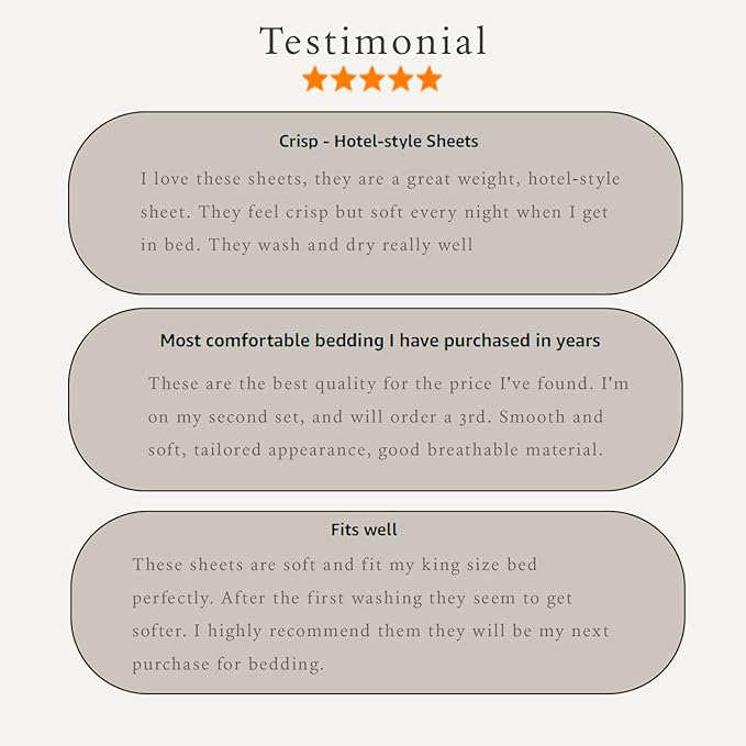 Threadmill 100% Cotton Hypoallergenic/Breathable/Stain-Resistant, 500 Thread Count, Solid 4-Piece Bed Sheet Set (1 Flat, 1 Fitted Sheet, 2 Pillow Covers), Queen White Sheets Set