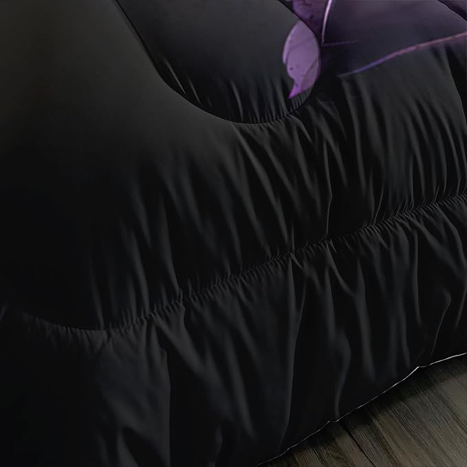 Death Skull Heads Twin Size Comforter Sets,Horror Themed Gothic Bedding for Kids Teens Boys Room Decor,Mysterious Floral Spider Western Comforter Sets with 2 Pillowcases.