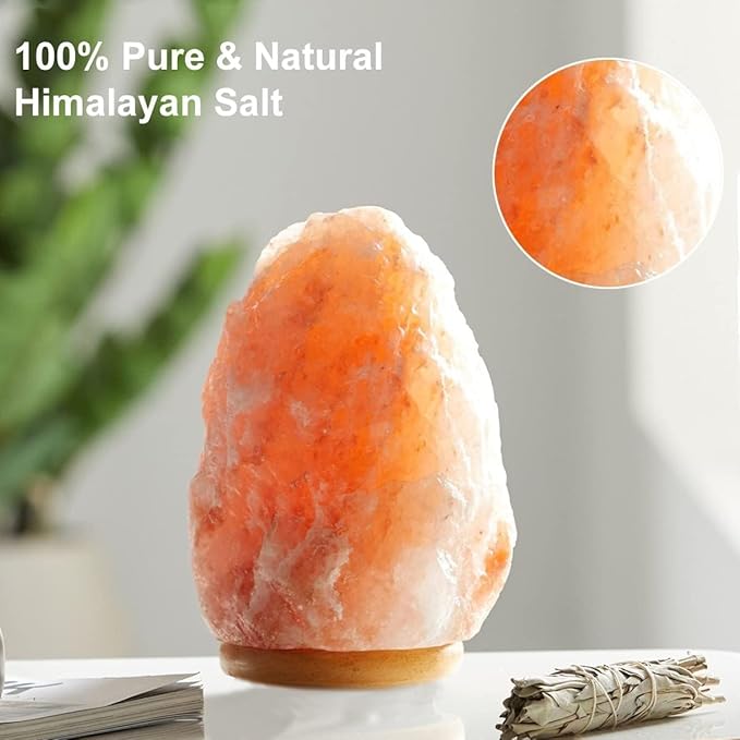 FANHAO Himalayan Salt Lamp 16 Colors, Natural Salt Rock Lamp Hand Carved Night Lights, USB Salt Crystal Lamp Remote Control for Meditation, Gifts & Home Décor
