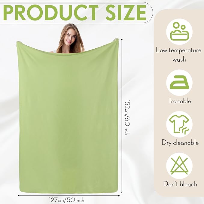 Shimeyao 24 Packs Fleece Throw Blanket Soft Warm Lightweight Fleece Blanket Cozy Throw Bulk for Bed Couch Sofa Home Office Wedding Gifts Suitable for Seasons, 50 x 60 Inches(Casual Color)