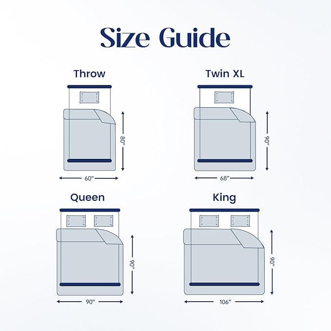 Dream Valley® Outlast® Deepsleep Cooling Comforter, Full/Queen Size, NASA-Grade Space Technology Cooling Blanket for Hot Sleepers Night Sweats, Q-Max > 0.45 Aerocool™ Breathable, Dream Blue, 90"x90"