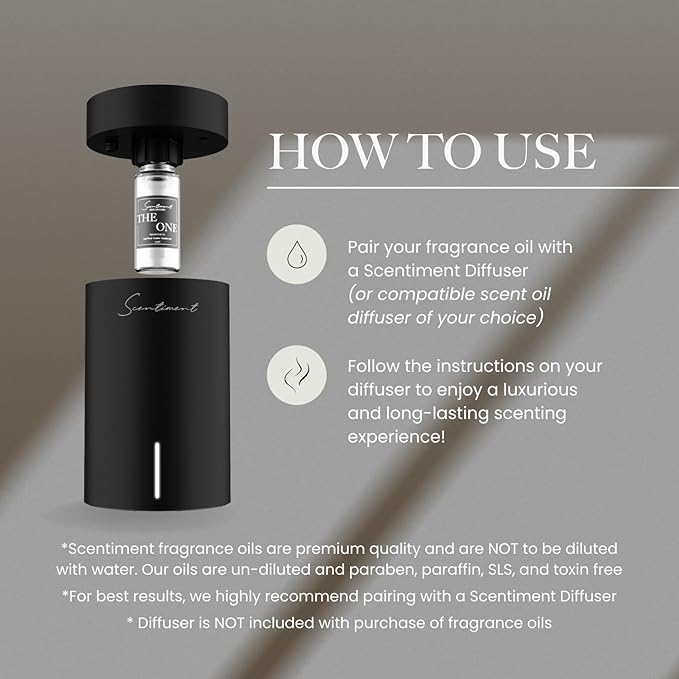 Scentiment Diffuser Oil - Secret Desires | Aromatherapy Fragrance | Inspired by 5-Star Hotels | Notes of Lemon Crème, Vanilla, Raspberry, Pomegranate & Peony (50 mL)