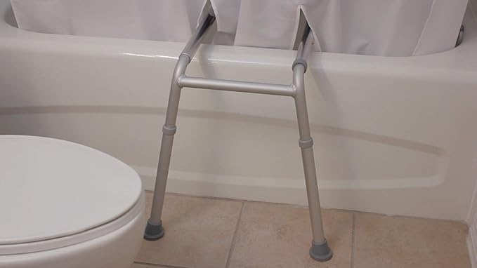 Platinum Health BenchMate Split Shower Curtain for Bath Transfer Benches - Beautiful Designer Fabric, Premium Quick-Attach System, Specifically to Help Keep Water Off The Floor. (Sahara Beige)