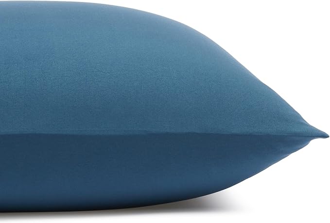Amazon Basics 3-Piece Microfiber Lightweight Bed Sheet Set with 14-Inch Deep Pockets, Super Soft, Easy Care, Twin XL, Dark Teal, Solid