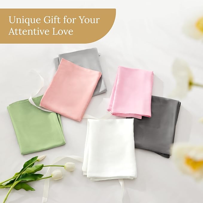 INFIIXSO Mulberry Silk Pillow Case King Size, Silk Pillowcase with Hidden Zipper 20"x36", Extraordinary Smooth and Soft Pillow Cases for Hair and Skin(Coral, 1 Pack)