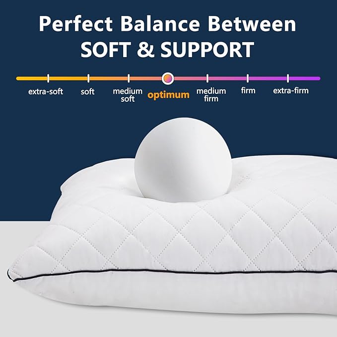 Body Pillow, Memory Foam Body Pillows for Adults Sleeping, Long Pillow for Bed, Big Large Firm Full Body Pillow for Side Sleeper, 20x54 Inch, White