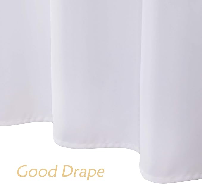 Central Park Yellow Gold Leaf Shower Curtain Water Resistant Decorative Sweeping Floral Print Canvas Bathroom Spa Hotel Shower Curtain with Buttonholes (White, 70"x72")
