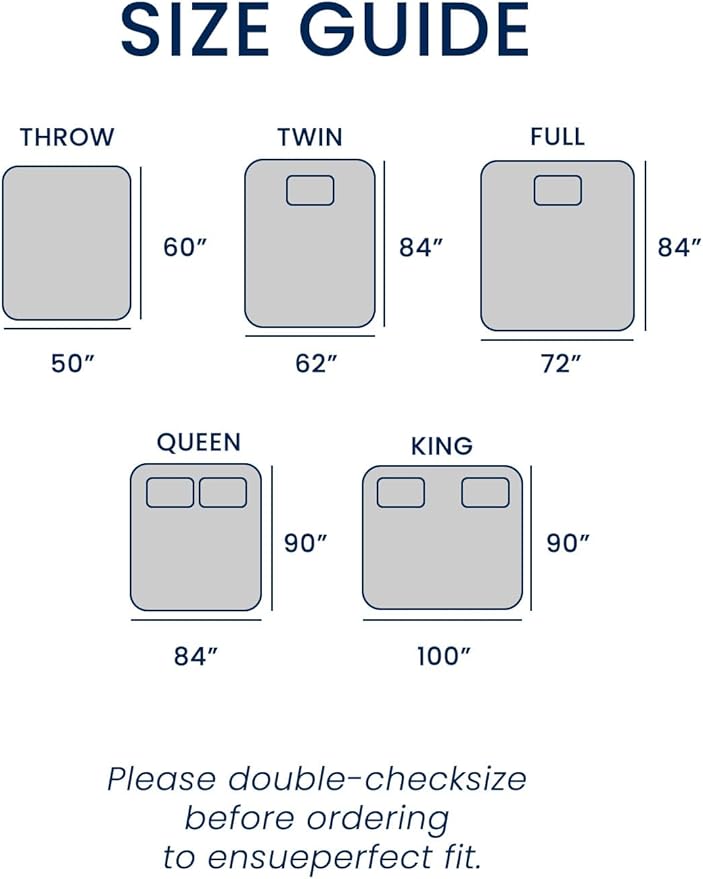 Electric Heated Blanket Queen, Ultra‑Cozy Premium Flannel & Sherpa, Even Heat Distribution & Stable Temp, 1–10H Auto‑Off, 8 Temps (86–125.6°F), Overheat Protection, Ideal Gifts for Grandma