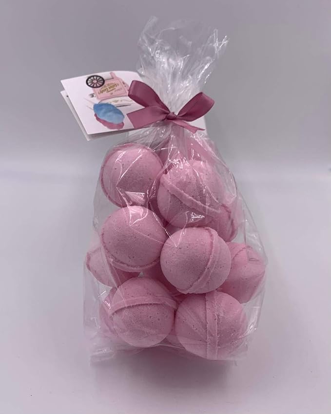 Spa Pure Strawberry Shortcake Bath Bombs: USA Made with Shea Butter, Ultra Moisturizing, Great for Dry Skin, All Skin Types (14 Count) Pack of 1