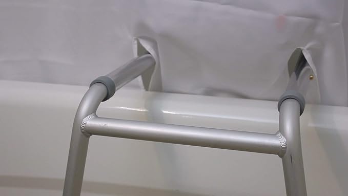 Platinum Health BenchMate Split Shower Curtain for Bath Transfer Benches - Beautiful Designer Fabric, Premium Quick-Attach System, Specifically to Help Keep Water Off The Floor. (Sahara Beige)
