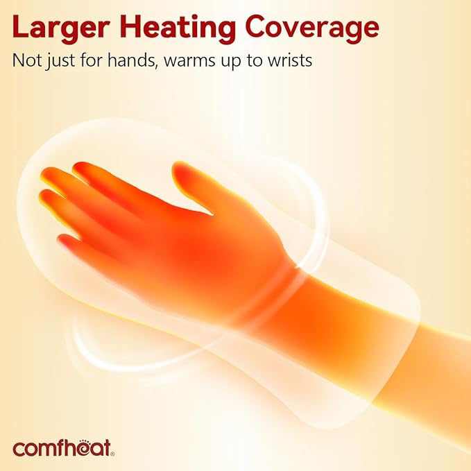 Microwavable Heating Mittens for Hand and Fingers to Relieve Arthritis Pain Heated Hands Mitts Moist Heat Therapy Relief for Stiff, Raynauds, Carpal Tunnel, Lavender Scented Gloves Washable