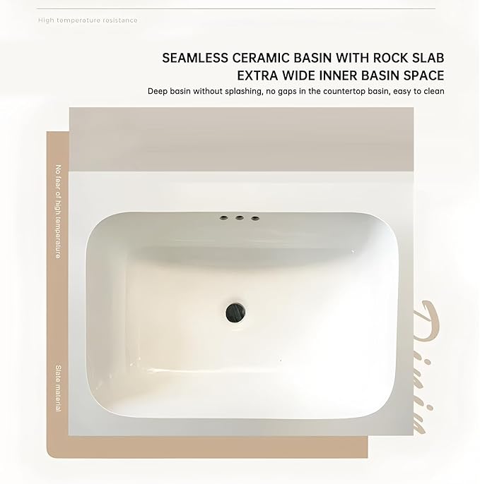 80" Bathroom Vanity, Floating Bathroom Vanity with Sink, Solid Wood Vanities with Smart Defogging Mirror Cabinet, Slate Countertop and Faucet, Wall Mount Bath Furniture Cabinet with Drawers (Walnut)