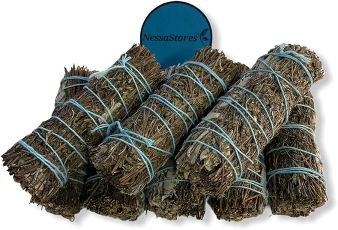 NESSASTORES - White Sage + Thyme Smudge Incense 4" Bundle #JC-180 (16 pcs)