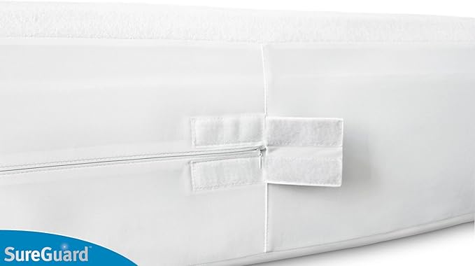 Cal King (9-12 in. Deep) SureGuard Mattress Encasement - 100% Waterproof, Bed Bug Proof, Hypoallergenic - Premium Zippered Six-Sided Cover