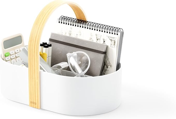 Umbra Bellwood Cosmetic Organizer, White/Natural