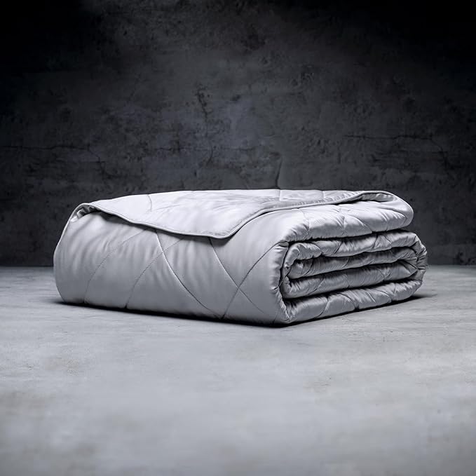 LUXOME Lightweight Blanket | 100% Rayon (Viscose) from Bamboo Fabric & Fill | King/Cal King - 98"x92" | Thermal-Regulating | Stone