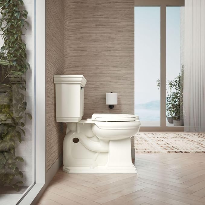 KOHLER 4639-RL-96 Cachet ReadyLatch Round Toilet Seat Soft Close, Biscuit