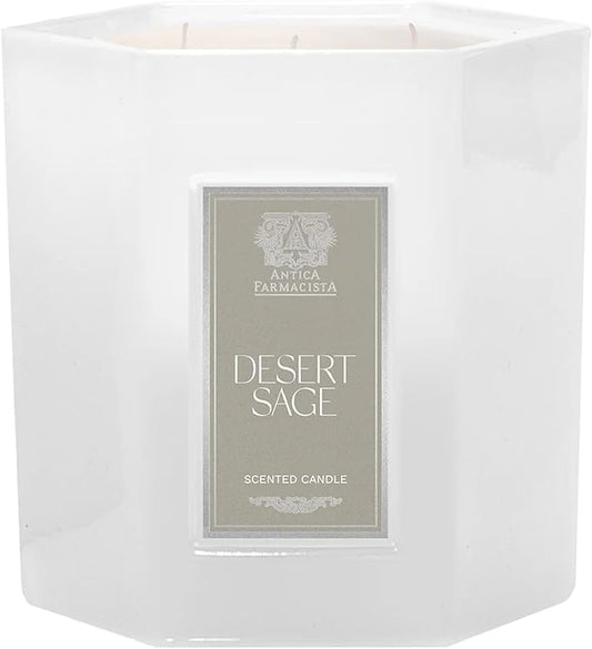 Antica Farmacista Three-Wick Candle - Decorative Home Candle - Long-Lasting & Premium Scented - Luxury Gift - Desert Sage, 25 oz