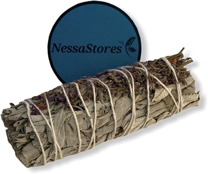 NESSASTORES - White Sage + Yerba Santa + Lavender Smudge Incense 4" Bundle #JC-198 (26 pcs)