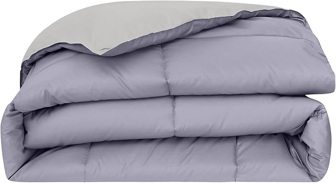 Modern Threads Down Alternative Reversible Comforter Purple/Silver Twin