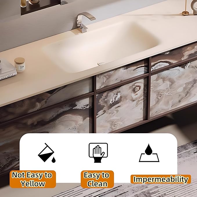 48in Bathroom Vanities Set - Bathroom Vanity with Sink, Tall Storage, Smart Defogging Mirror, Integrated Sink & 2 Large Drawer | Floating Cabinet