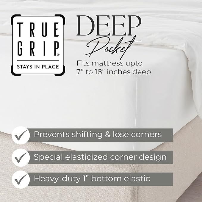 1200 Thread Count Cotton Rich Full Bluish Gray Sheets Set, Ultra Soft & Silky Luxury Sateen Bed Sheet, Moisture Wicking & Wrinkle Resistant (1 Flat Sheet, 1 Fitted Sheet & 2 Pillowcases)