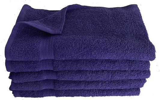 Towel Supercenter 16X27 Salon Hand Towels Colors (12Pack-24Pack-36Pack- 60Pack-120Pack) 100% Cotton for Hair Salons, Nail Salons, Tanning Salons, Golf Course (Navy Blue, 24)