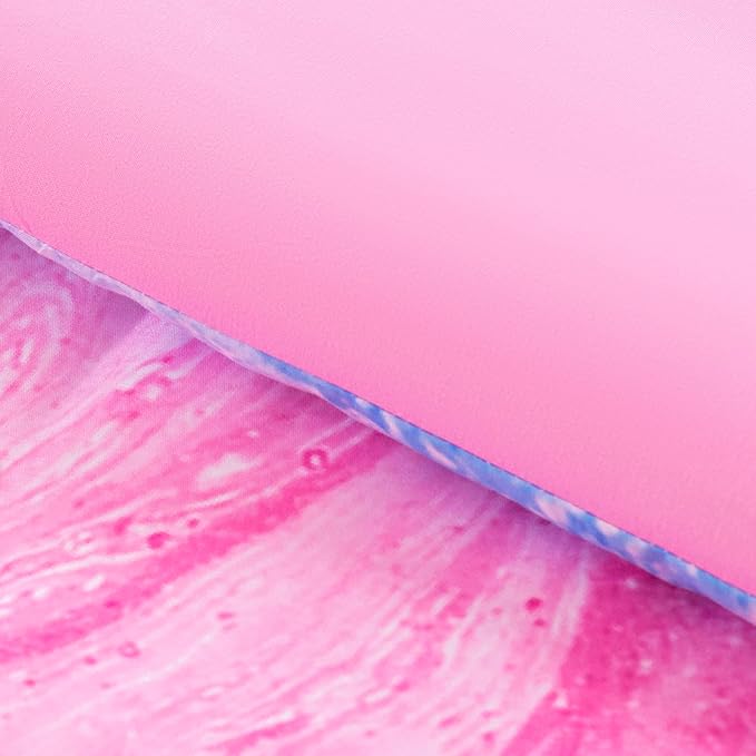 4Pcs Tie Dye Twin Comforter Set for Girls Kids, Watercolor Marble Abstract Art Pink Bedding Sets Twin Bed in A Bag (1 Comforter, 1 Flat Sheet, 2 Pillowcases)