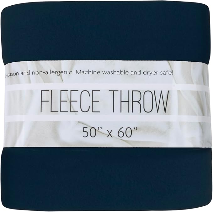 (24 Pack) Bulk Fleece Fall Throw Blankets 50x60 for Wedding Favors, Homeless Women, Men, Homes, Bed, Sofa, Couch, Office, Pet Blankets, Travel | Soft Warm Lightweight Throw Blankets in Bulk (8 Color)