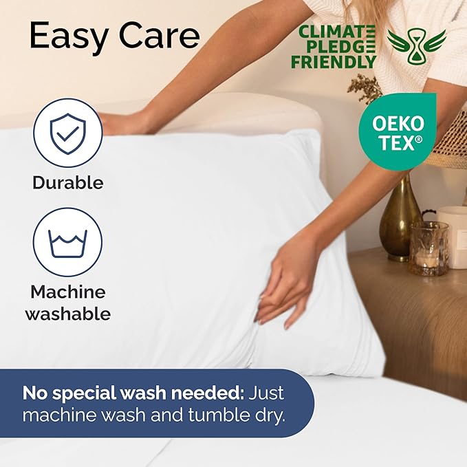 Twin Size 3 Piece Sheet Set - Extra Soft, Breathable And Cooling Sheets - Hotel Luxury Durable Bed Sheets for Women & Men - Deep Pockets, Easy-Fit & Wrinkle-Free - Bright White Oeko-Tex