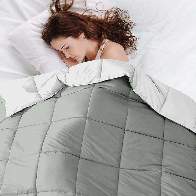 Modern Threads Down Alternative Reversible Comforter White/Gray California King