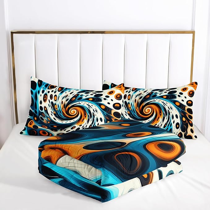 Leopard Print Geome Comforter Set Queen Size，Leopard Print Bedding Set Queen