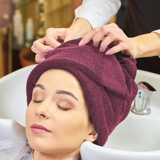 Arkwright Bleach Proof Salon Towels - Pack of 12 - Highly Absorbent, 100% Cotton, Quick Dry Spa Face Towel for Hair Stylist, Barber, Pedicure, and Esthetician, 16 x 27 in, Burgundy
