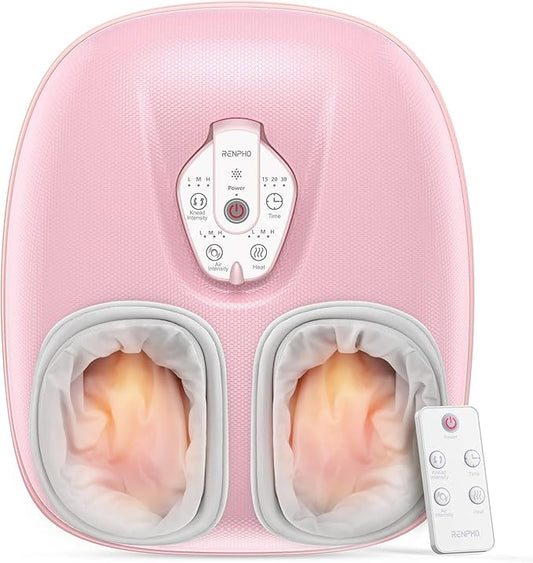 RENPHO Foot Massager Machine with Heat [2026 Upgraded], Shiatsu Foot Massager for Plantar Fasciitis, Christmas Gifts for Women, Cordless Control, Best Gifts for Women/Mom/Wife, PK