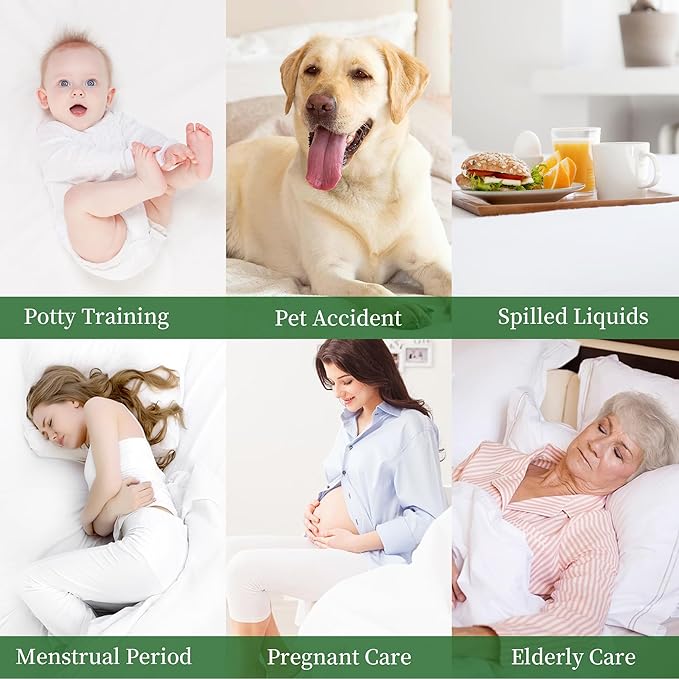 100% Waterproof Full Size Mattress Protector HN Cooling Breathable 5D Air Double Mattress Cover Noiseless Soft Fitted Up 8"-21" Deep Pocket Vinyl Free Anti Slip and Wear-Resistant (3-in-1, Full)