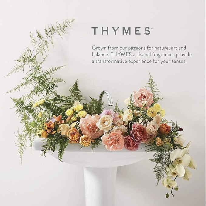 Thymes Hand Crème - Deeply Moisturizing Hand Cream with Light Floral Scent for Women (Goldleaf Gardenia, 3 oz)