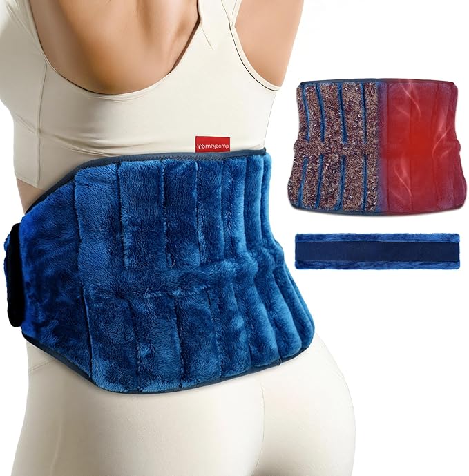 Comfytemp Microwave Moist Heating Pad for Back Pain Relief, Sciatica Surgery Recovery Must Have, FSA Eligible HSA, Microwavable Hot Therapy for Lower Lumbar, Cramps, Waist Warm Compress, Get Well Gift