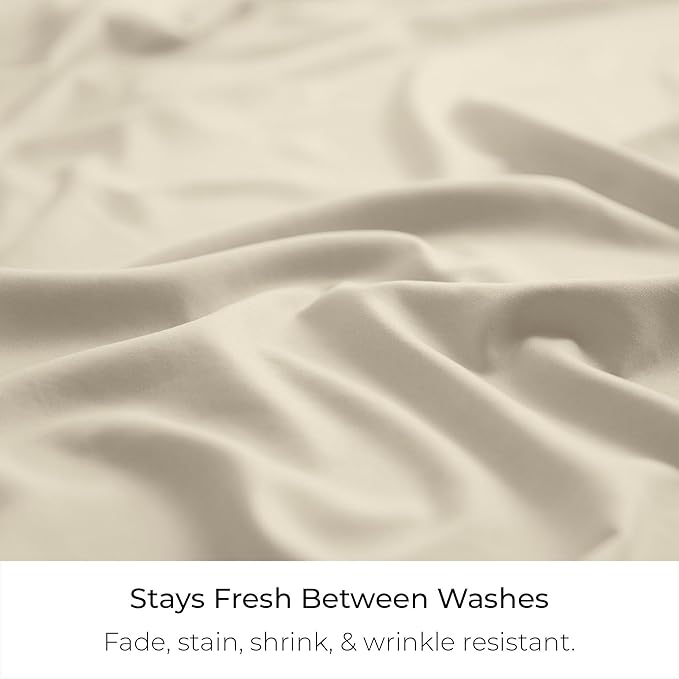 Mellanni Bed Skirt Full Size - Bed Skirting - 15-Inch Tailored Drop Pleated Dust Ruffle - Hotel Luxury Bedding - Wrinkle, Fade, Stain Resistant - 1 Bedskirt (Full, Golden Ivory)