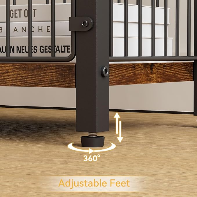 IBUYKE Freestanding Toilet Paper Holder Stand with Storage Shelf,Bathroom Toilet Tissue Roll Dispenser with Extra Space for Rolls, Magazines, Wet Wipes Brown TLJ020H