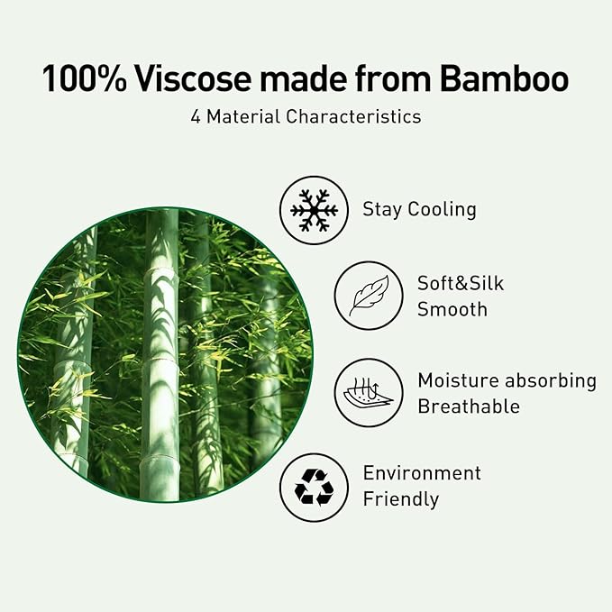 100% Viscose Made from Bamboo Comforter for Hot Sleepers- Breathable Cooling Silky Soft Duvet Insert Twin Size-with 8 Corner Tabs- All Season Comforter (88x64 Inches, White)