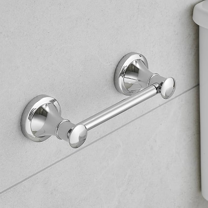 Hoimpro Wall Mounted Rustproof Chrome Toilet Tissue Paper Holder Bathroom Accessories Toilet roll Paper Hanger