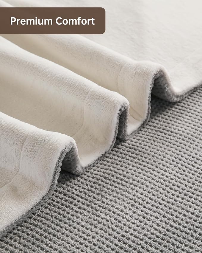 Heated Blanket Electric Blanket Full Size, Washable Blanket Warmer for Home for Adults, Fast Heating Super Cozy Soft Fabric, 72" x 84", 9 Heat Levels, 1-9H Auto-Off, ETL Certified, Gray