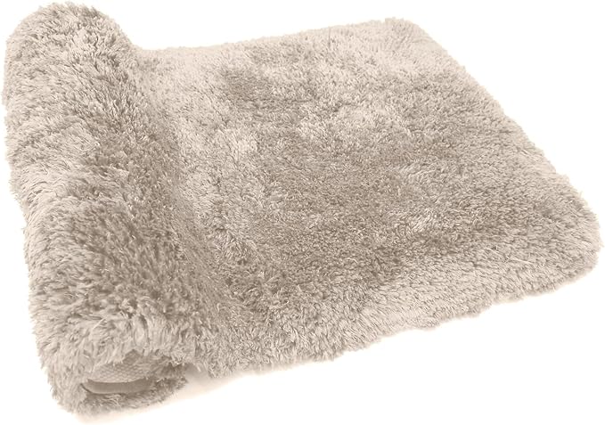 FIFU Bathroom Runner Rug 24" W x 60" L, Bath Mats for Bathroom, Bedroom & Kitchen, Non-Slip Rubber Latex Backing, Comfort & Soft Shower Bathmat & Carpet for Sink, Home & Hallways, Beige