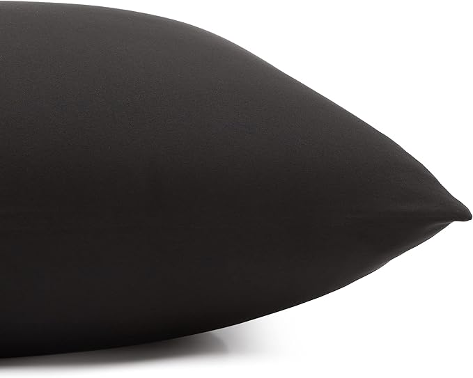 Amazon Basics 3 Count Lightweight Super Soft Easy Care Microfiber Bed Sheet Set with 14" Deep Pockets - Twin (Pack of 4), Black, Solid