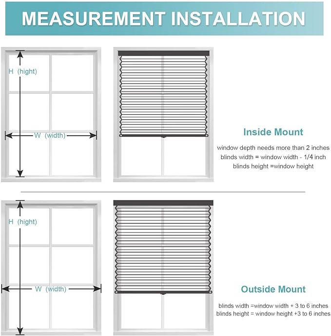 MYshade Motorized Cellular Shades - Smart Blinds Compatible with Alexa/Google Home/SmartThings,Light Filtering Rechargeable Cordless Honeycomb Blinds, Custom-Size Auto Shades for Windows (White)