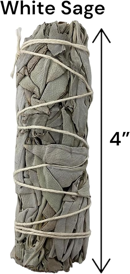 NessaStores 36 California White Sage Smudge Sticks, 4 Inch Hand Tied, All Natural for Home Cleansing, Stress Relief, & Clearing Negative Energy JC-006
