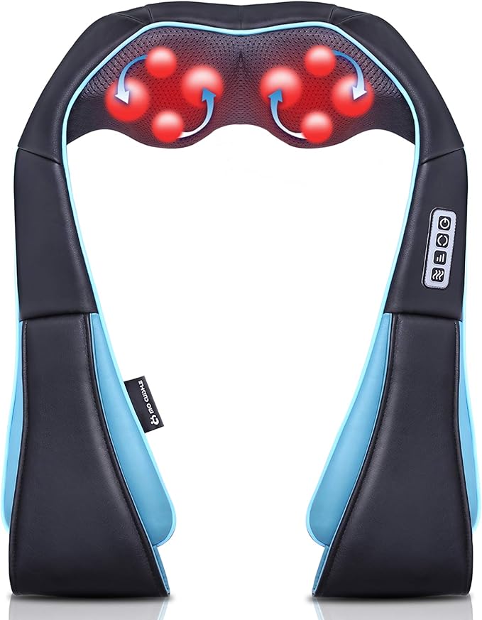 Mo Cuishle Shiatsu Neck and Shoulder Massager with Heat – Deep Kneading Massage for Relaxation – Ideal for Christmas, Mother's Day, Father's Day, Gifts for Men, Women, Mom and Dad
