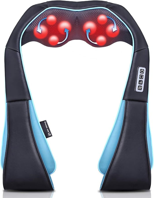 Mo Cuishle Shiatsu Neck and Shoulder Massager with Heat – Deep Kneading Massage for Relaxation – Ideal for Christmas, Mother's Day, Father's Day, Gifts for Men, Women, Mom and Dad